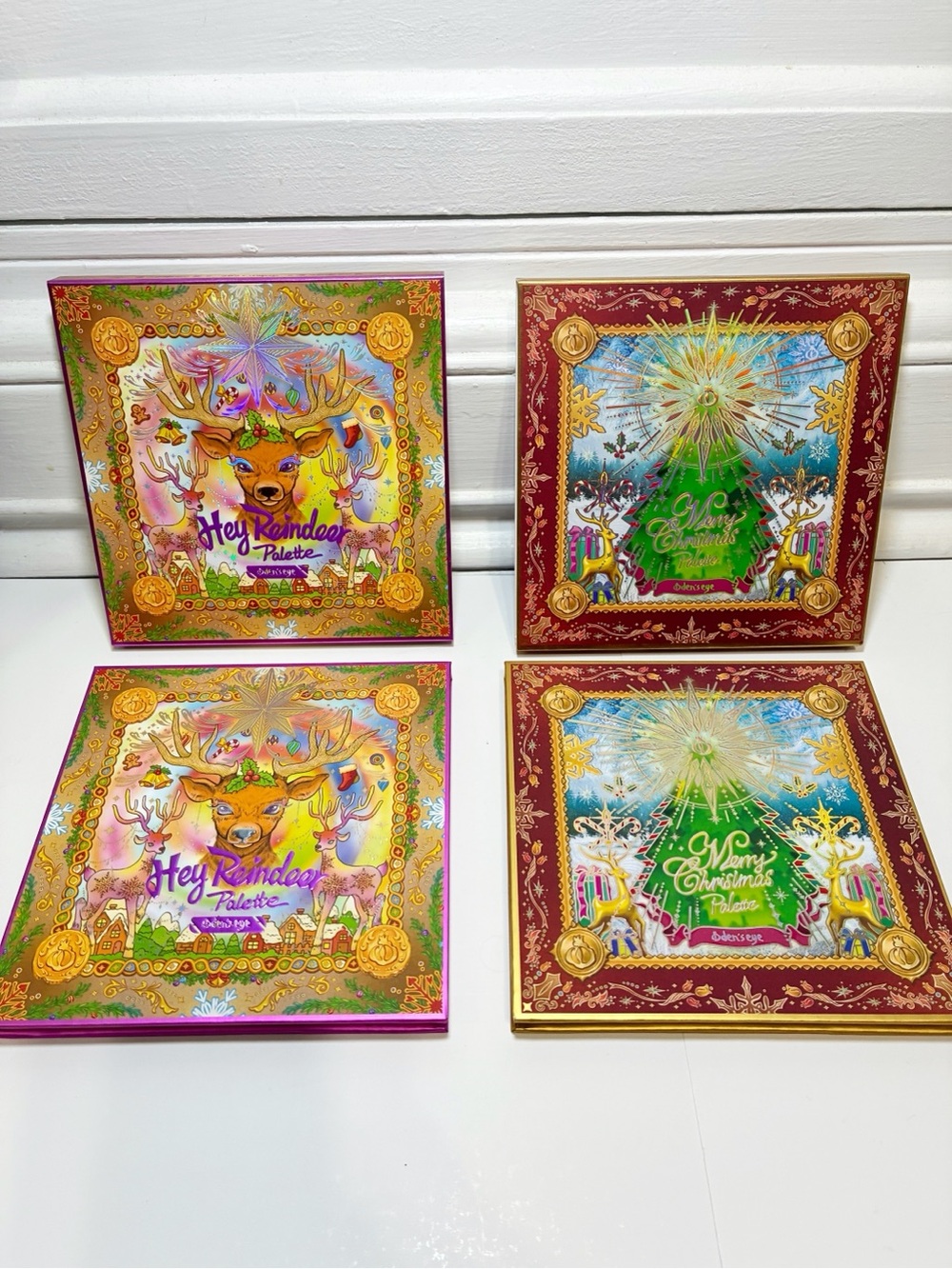 Hey Reindeer & Merry Christmas Holiday Eyeshadow Palettes - Odens Eye